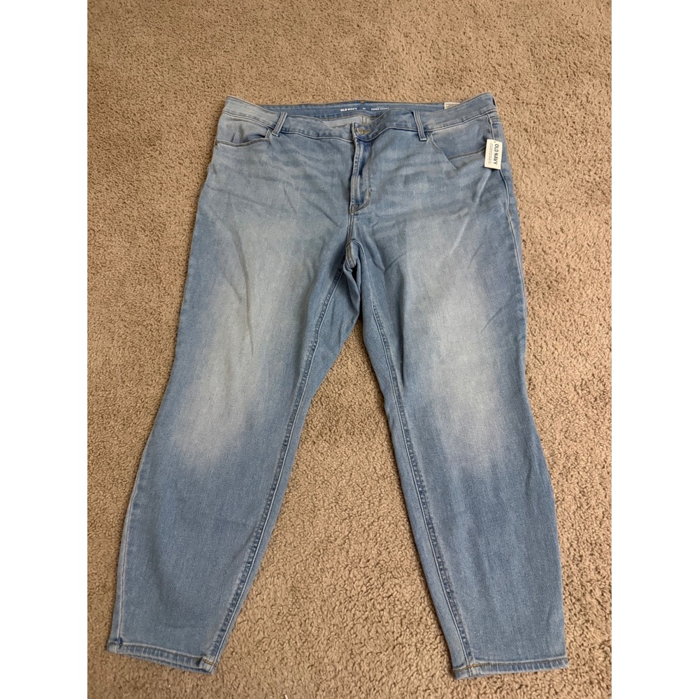 NWT Old Navy High Rise Super Skinny Light Wash Jeans Plus Size 20